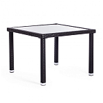 Обеденный комплект из искуственного ротанга Vintara черный варинант исполнения - 11 | Loft Concept в Тюмени