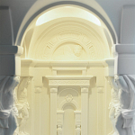 Встраиваемый в стену гипсовый светильник под покраску с колоннами и арками в античном стиле Antiquity Athena варинант исполнения - 11 | Loft Concept в Тюмени