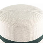 Пуф с плетеной светло-бежевой обивкой Serene Holidays варинант исполнения - 2 | Loft Concept в Тюмени