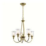 Люстра с прозрачными плафонами из пузырчатого стекла Kichler варинант исполнения - 10 | Loft Concept в Тюмени