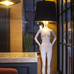 Лампа MANNEQUIN LAMP с абажуром созерцание силуэта варинант исполнения - 3 | Loft Concept в Тюмени