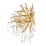 Бра с лучеобразным основанием и подвесками из прозрачного стекла в виде длинных капель Droplet Chandelier варинант исполнения - 5 | Loft Concept в Тюмени