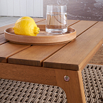 Стол журнальный для сада из акации Breathe Nature варинант исполнения - 4 | Loft Concept в Тюмени