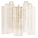 Бра с вертикальными стеклянными подвесками Hexagon Tube Light варинант исполнения - 1 | Loft Concept в Тюмени