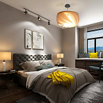 Подвесной светильник с белыми изящными декоративными лепестками Volumetric Petal Lamp варинант исполнения - 6 | Loft Concept в Тюмени