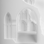 Встраиваемый в стену гипсовый светильник под покраску с эффектом разрушенной стены Antiquity Athena варинант исполнения - 8 | Loft Concept в Тюмени