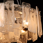 Люстра круглая с подвесными прямоугольными пластинами из стекла Glacier Panels варинант исполнения - 5 | Loft Concept в Тюмени