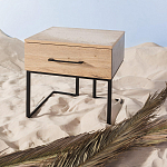 Тумба прикроватная с ящиком в стиле лофт Urban Style Space 2 варинант исполнения - 6 | Loft Concept в Тюмени