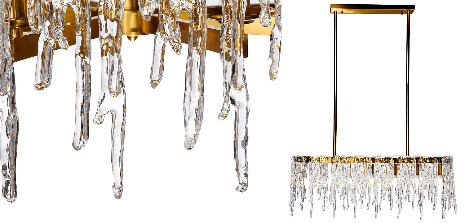 Люстра Cold Heart Line Gold Chandelier Люстра Cold Heart Line Gold Chandelier - Loft-Concept в Тюмени