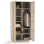 Шкаф с двумя дверцами из плетеного ротанга Tomio Wicker Furniture варинант исполнения - 4 | Loft Concept в Тюмени