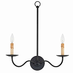 Бра настенное черное с 2-мя лампами Candle Sleeves варинант исполнения - 3 | Loft Concept в Тюмени