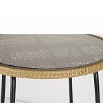 Барный столик с круглой плетеной столешницей Wicker Table Top варинант исполнения - 5 | Loft Concept в Тюмени