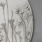 Панно Серые цветы варинант исполнения - 2 | Loft Concept в Тюмени