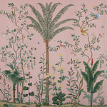 Обои ручная роспись Amazonia Florence Pink dyed silk варинант исполнения - 1 | Loft Concept в Тюмени