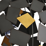 Люстра в форме сферы с декором из металлических квадратов Path to the Stars варинант исполнения - 1 | Loft Concept в Тюмени