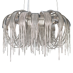 Люстра подвесная круглая с изогнутыми металлическими дугами и ниспадающими цепочками 65 см Atlantis Chain варинант исполнения - 15 | Loft Concept в Тюмени