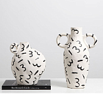 Декоративная ваза White Doodle Vase M варинант исполнения - 2 | Loft Concept в Тюмени