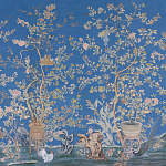 Обои ручная роспись Houghton Canton Blue варинант исполнения - 2 | Loft Concept в Тюмени