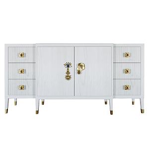 Большой Комод-буфет Elsa Dreams White с ящиками