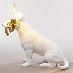 Настольная лампа в виде щенка Puppy White Table Lamp варинант исполнения - 4 | Loft Concept в Тюмени