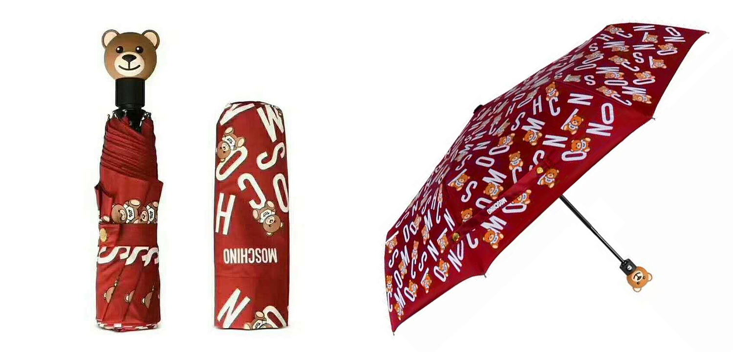 Зонт раскладной MOSCHINO дизайн 002 Красный цвет Зонт раскладной MOSCHINO дизайн 002 Красный цвет - Loft-Concept в Тюмени