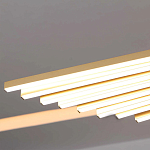 Люстра в виде распахнутых крыльев из тонких металлических планок Flight of Freedom варинант исполнения - 7 | Loft Concept в Тюмени