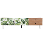 Длинная ТВ-тумба с принтом на ящиках Elise TV Stand варинант исполнения - 2 | Loft Concept в Тюмени