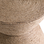 Приставной стол с отделкой из джута Juti D30 см варинант исполнения - 4 | Loft Concept в Тюмени