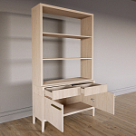 Стеллаж Primo с ящиками Светлый дуб  варинант исполнения - 7 | Loft Concept в Тюмени