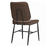 Стул с темно-коричневой обивкой из экокожи Benderson варинант исполнения - 3 | Loft Concept в Тюмени