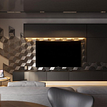 Гипсовая 3D панель с принтографией PM-107 варинант исполнения - 1 | Loft Concept в Тюмени