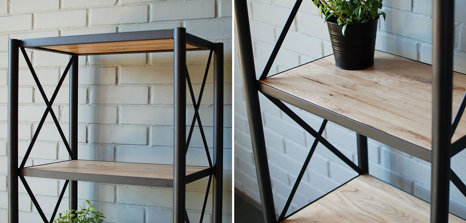 Стеллаж Pheobe Industrial Metal Rust Rack Стеллаж Pheobe Industrial Metal Rust Rack - Loft-Concept в Тюмени