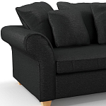 Мебельная ткань Шенилл черный цвет 138 см T4-35 варинант исполнения - 7 | Loft Concept в Тюмени