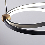 Люстра подвесная светодиодная черный металл Ring Horizontal варинант исполнения - 5 | Loft Concept в Тюмени
