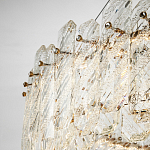 Круглая люстра с декором из рельефного стекла Cassian Relief Glass Chandelier 80 варинант исполнения - 4 | Loft Concept в Тюмени