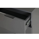 Комод цвета графит с 3-мя ящиками Strict Lines  варинант исполнения - 6 | Loft Concept в Тюмени