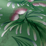 Обои ручная роспись Silk Tree Colourway SC-92 on Emerald Green dyed silk варинант исполнения - 3 | Loft Concept в Тюмени