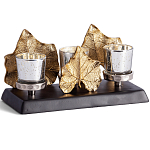 Подсвечник Cozy Light с декором кленовыми листьями варинант исполнения - 1 | Loft Concept в Тюмени