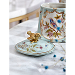 Шкатулка голубого цвета с рисунком и состаренным эффектом Eden Garden варинант исполнения - 8 | Loft Concept в Тюмени