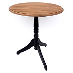 Стол кофейный круглый из массива березы в стиле прованс Vintage варинант исполнения - 2 | Loft Concept в Тюмени