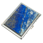 Портсигар с газовой зажигалкой из натурального камня Лазурит Stone Cigarettes Cases варинант исполнения - 1 | Loft Concept в Тюмени