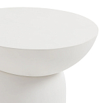 Приставной столик белого цвета Tori варинант исполнения - 3 | Loft Concept в Тюмени