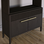 Стеллаж Primo с ящиками Темный орех варинант исполнения - 3 | Loft Concept в Тюмени