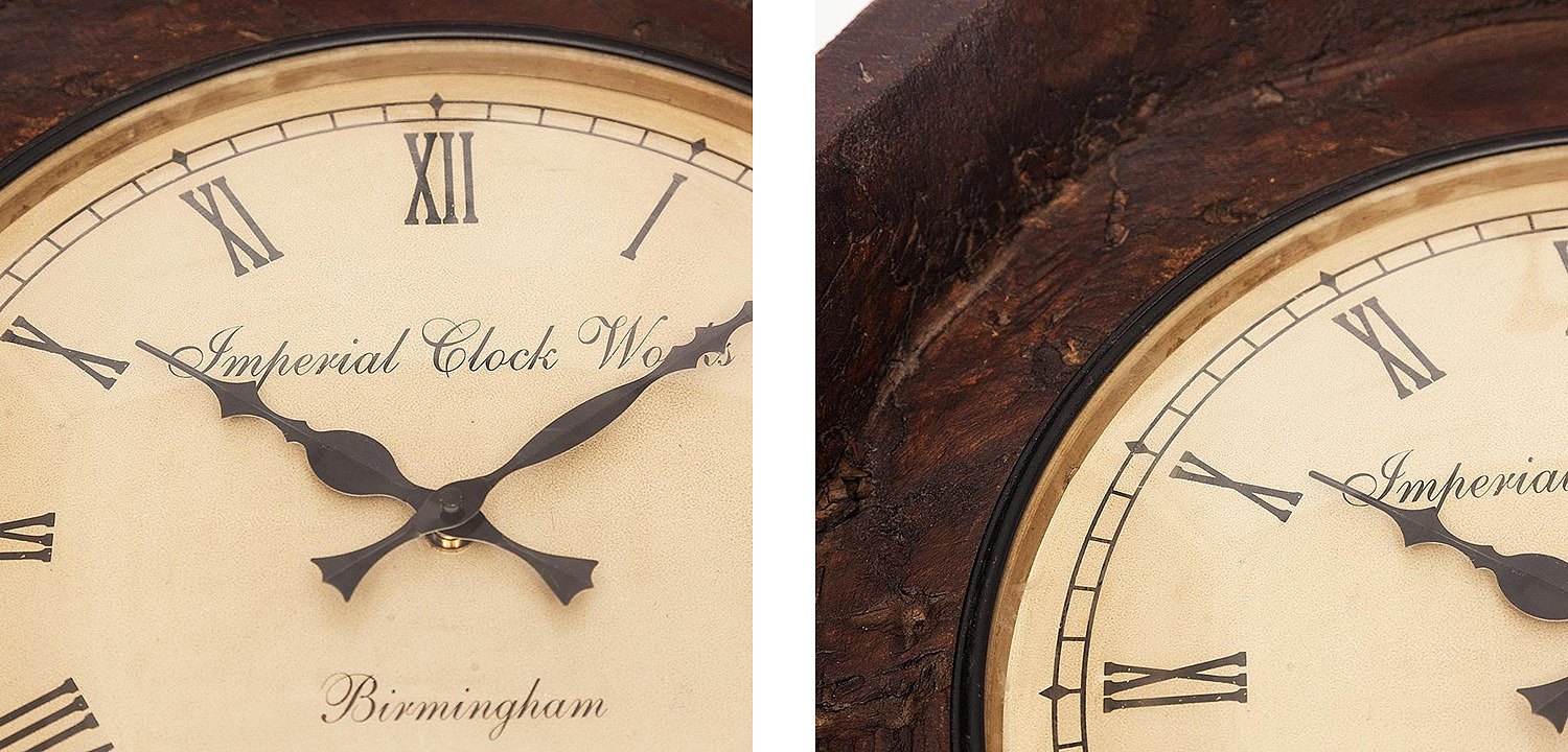 Часы Antique Indian Mango Tree Clock Часы Antique Indian Mango Tree Clock - Loft-Concept в Тюмени