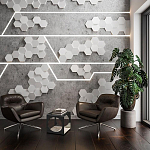 Гипсовая 3D Панель M-47 варинант исполнения - 2 | Loft Concept в Тюмени