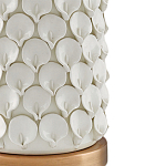 Настольная лампа покрытая лепестками белых цветов Fancy Calla Lily варинант исполнения - 1 | Loft Concept в Тюмени