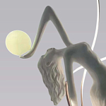 Торшер белая статуэтка Девушка Girl Carries Light Balls варинант исполнения - 1 | Loft Concept в Тюмени