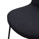 Стул черный с обивкой из велюра Black Archie Chair варинант исполнения - 5 | Loft Concept в Тюмени