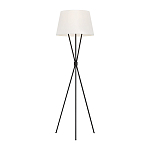Торшер на трех тонких перекрещенных ножках с белым конусным абажуром из льна Feiss варинант исполнения - 1 | Loft Concept в Тюмени