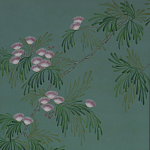 Обои ручная роспись Silk Tree Blossom on Sung Green Williamsburg варинант исполнения - 1 | Loft Concept в Тюмени